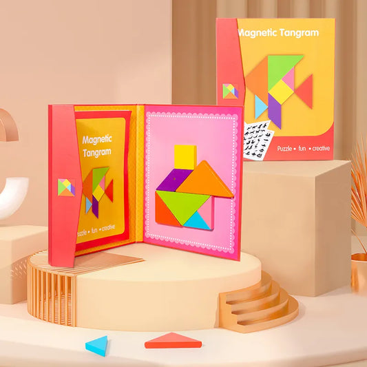 Magnetic Tangram Puzzle Unlock Creative Play & Problem-Solving Fun For Kids