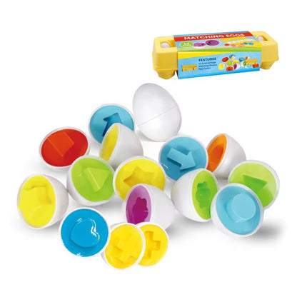 Matching Eggs Shapes Theme Brain Developing Educational Toys for Kids