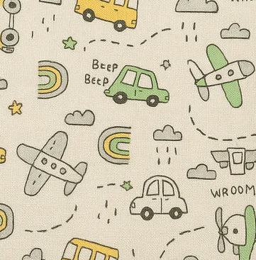 Vroom Vroom Muslin Swaddle Blanket | 6-Layered Vehicle-Themed Baby Wrap – Soft, Breathable & Cozy for Newborns