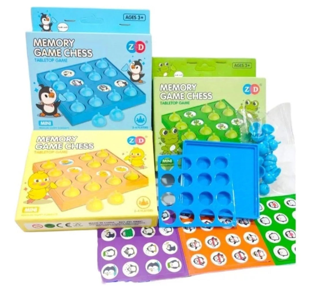 Memory Game Chess Match Challenge Interactive Kids Game with 5 Double-Sided Cards for  Kids ,Parent-Child Fun(1516)Any One