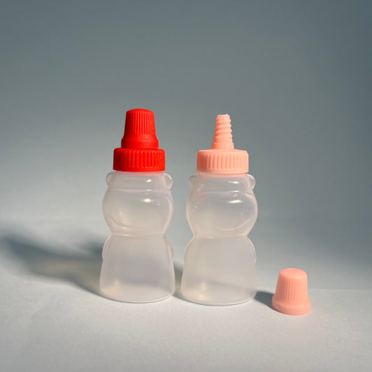 Mini Ketchup Squeeze Bottles – 4-Pack with Funnel for Kids’ Fun & Mess-Free Cooking