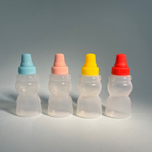 Mini Ketchup Squeeze Bottles – 4-Pack with Funnel for Kids’ Fun & Mess-Free Cooking