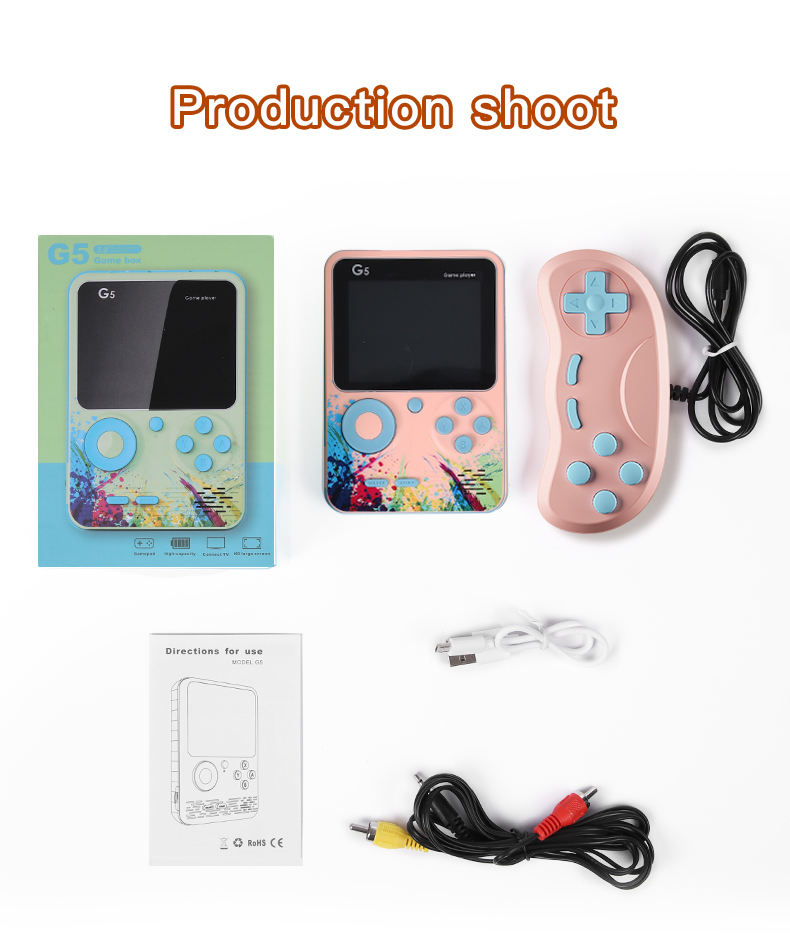 Mini Retro Game Console – 666 in 1 Handheld TV Plug & Play