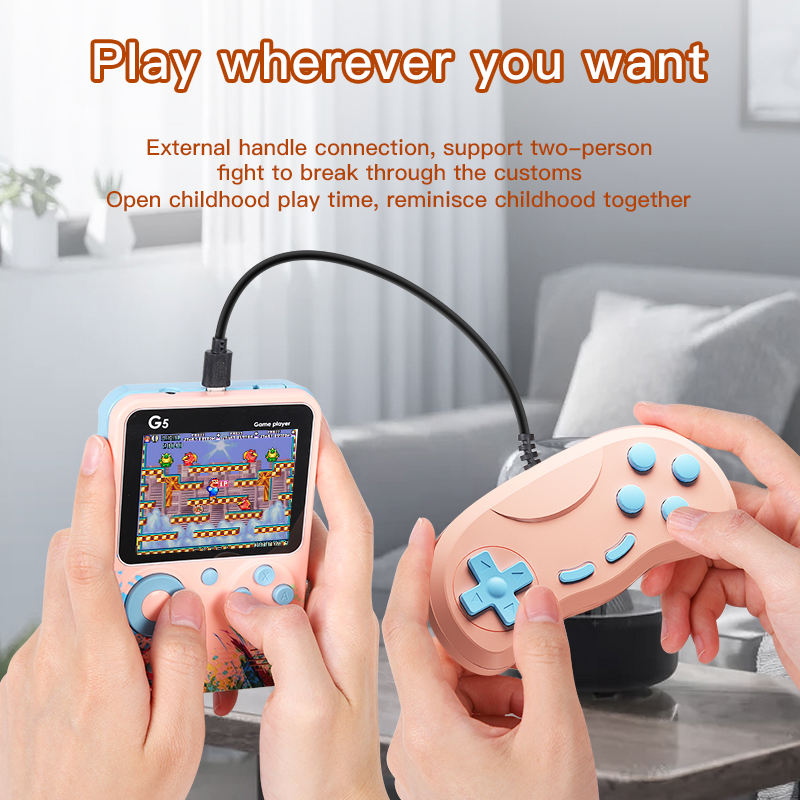 Mini Retro Game Console – 666 in 1 Handheld TV Plug & Play