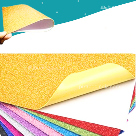 Glitter Foam Sheets – 10-Pack A4 Self-Adhesive Sparkle