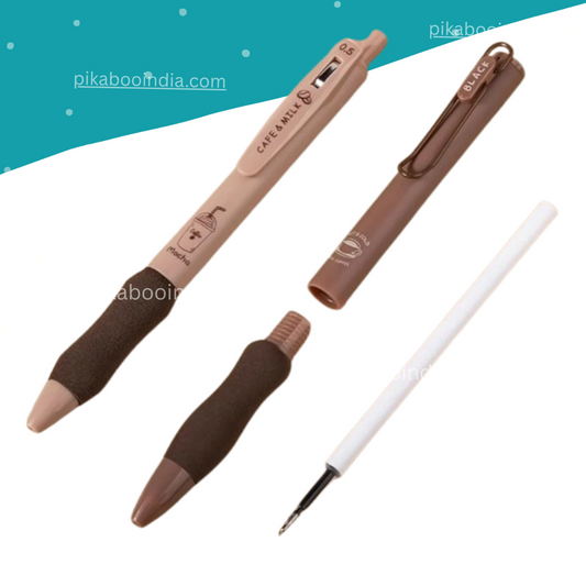 Quick-Dry Coffee Gel Pen – 0.5mm Tip for Smooth Writing