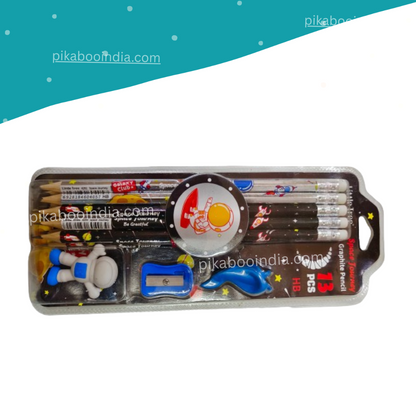 Space-Themed Stationery Set for Kids – 13-Piece Party Favor Return Gift Box