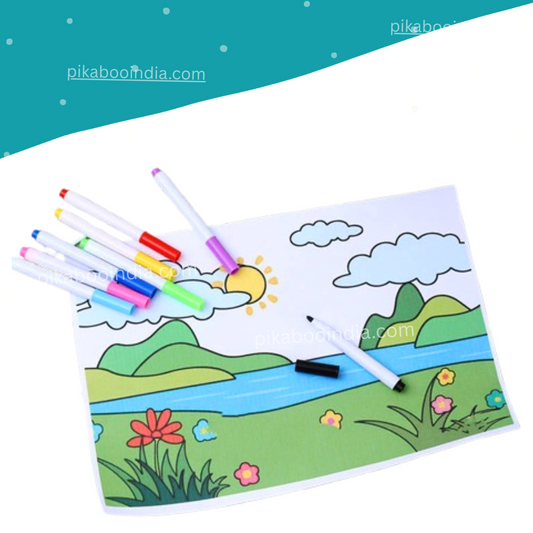 Whiteboard Erasable Marker Pens – Colorful Smooth Writing Set
