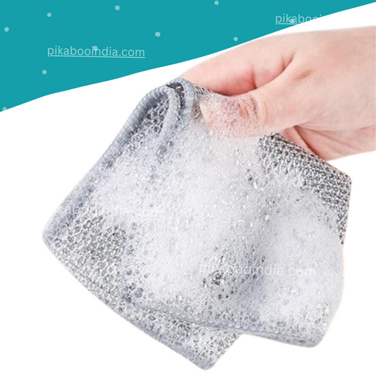 Wire Dishwashing Rags – Stainless Steel Scrubber Set of 2