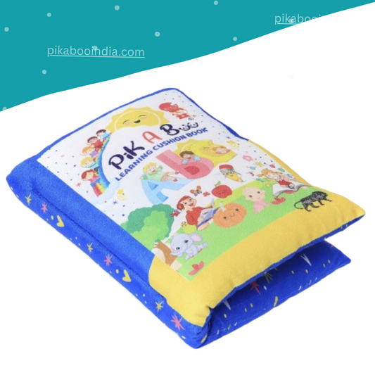 Blue Learning Cushion Book with English Rhymes for Kids