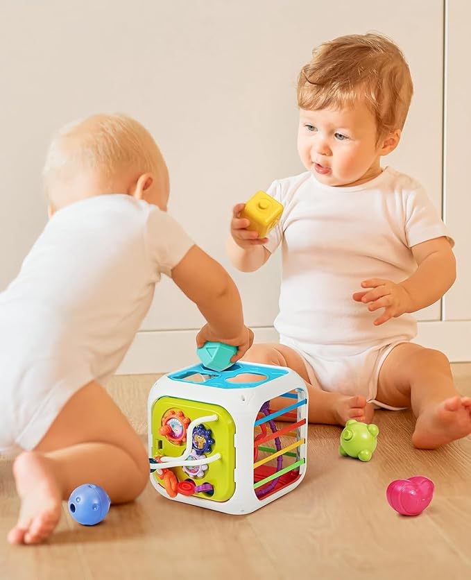 Montessori Baby Toddler Activity Cube – 6-in-1 Educational Toys