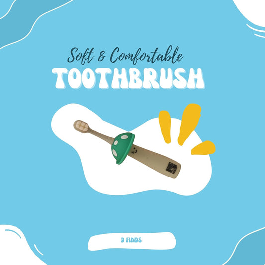 Mushroom Toothbrush for Kids – Soft Bristles & Easy Grip