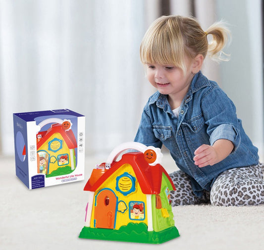 Musical Baby House Toy – Light-Up & Battery Operated
