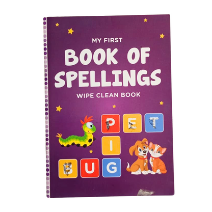 Pre loved My First Wipe Clean Book – Spellings for Kids