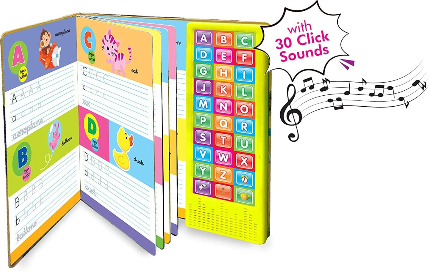 My Noisy Alphabet – 30 Click Sound Book | Fun Learning for Toddlers