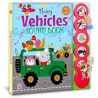 Noisy Vehicle Sound Book – 5 Click | Interactive Learning for Kids