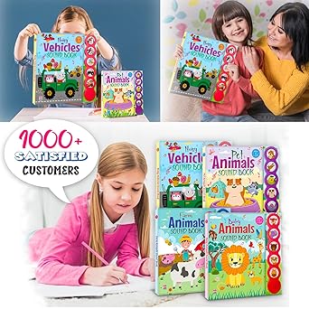 Noisy Vehicle Sound Book – 5 Click | Interactive Learning for Kids