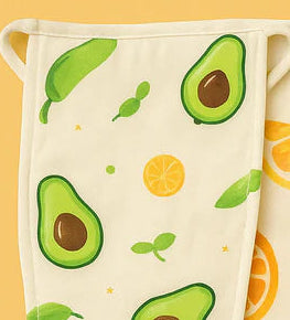 Organic Muslin Padded Nappies – Set of 3 | Fruit-Themed, Soft & Gentle Reusable Diapers for Newborn Comfort