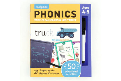 Phonics Reception Wipe Clean Cards & LCD Tablet