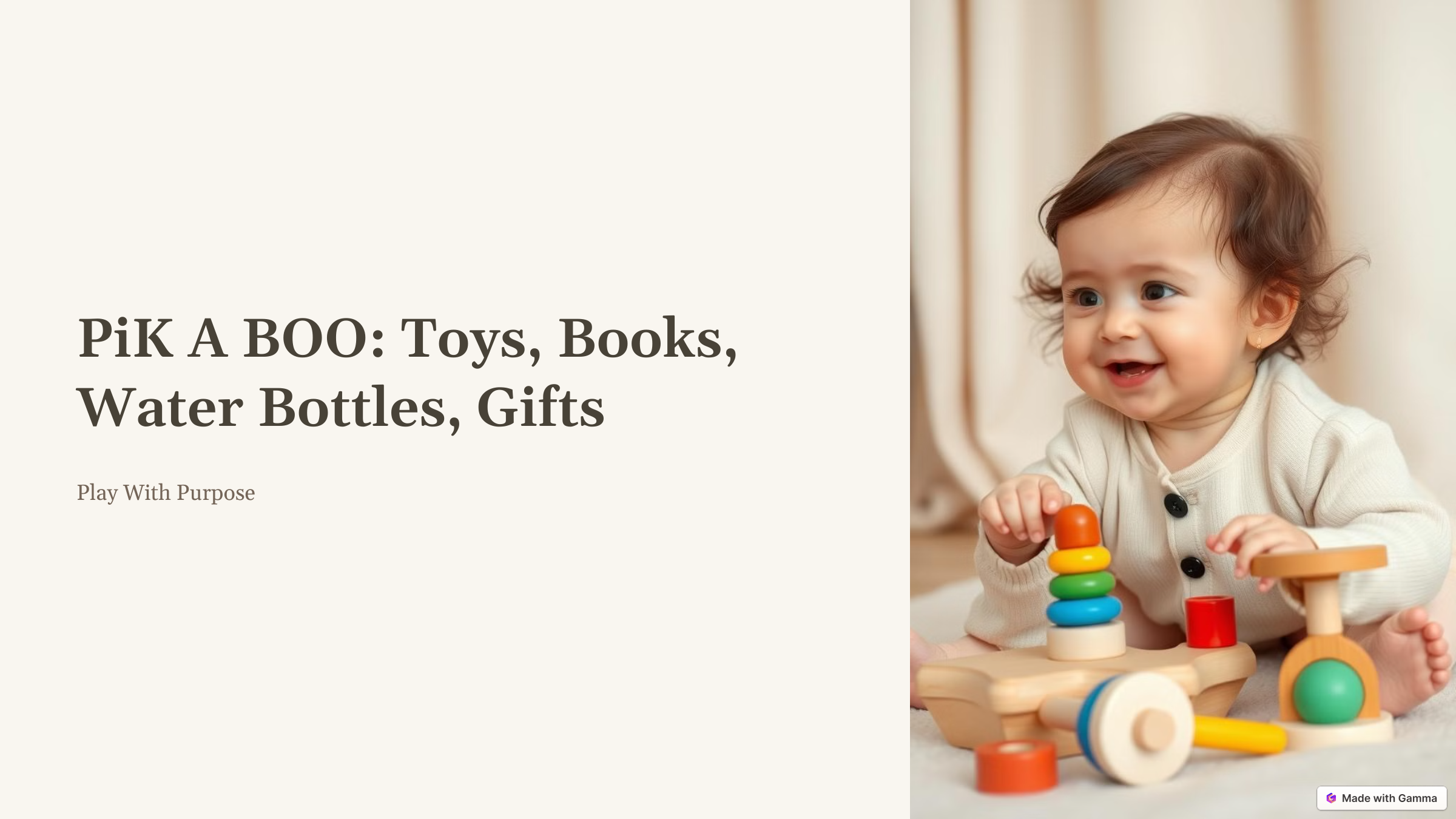 PiK A BOO Baby Infant Toddler Kids Books Toys Return Gift