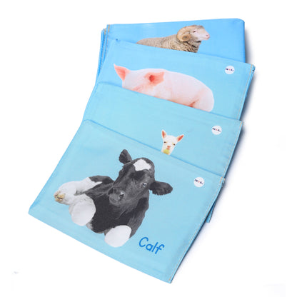 PiK A BOO Cloth Farm Animal Flash Cards | Early Learning & Brain Fun