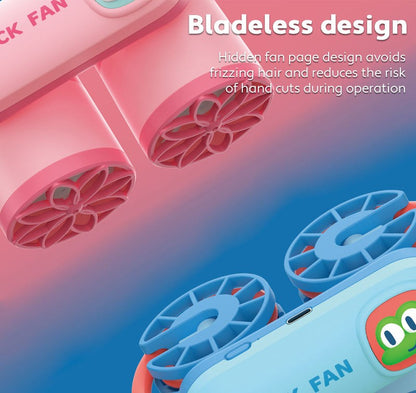 PiK A BOO Neck Fan – Hands-Free Rechargeable Cooling Fan for Kids & Adults