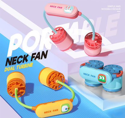 PiK A BOO Neck Fan – Hands-Free Rechargeable Cooling Fan for Kids & Adults