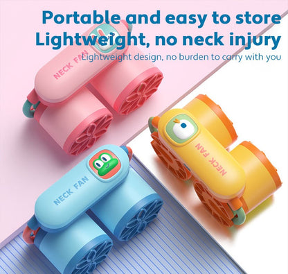 PiK A BOO Neck Fan – Hands-Free Rechargeable Cooling Fan for Kids & Adults