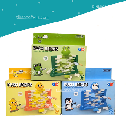Big Push Brick Wall Game – Stacking Fun for Kids