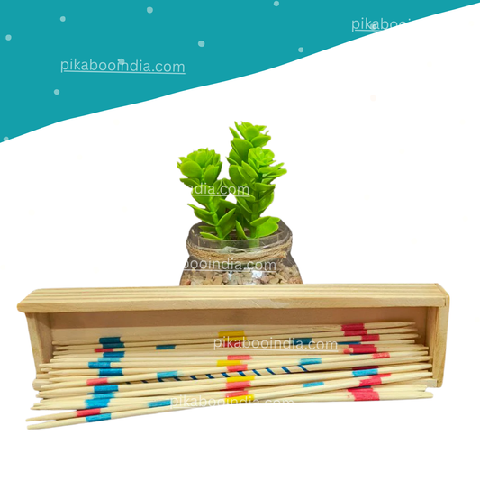 Mikado Pick-Up Sticks – Wooden Game for Kids & Family