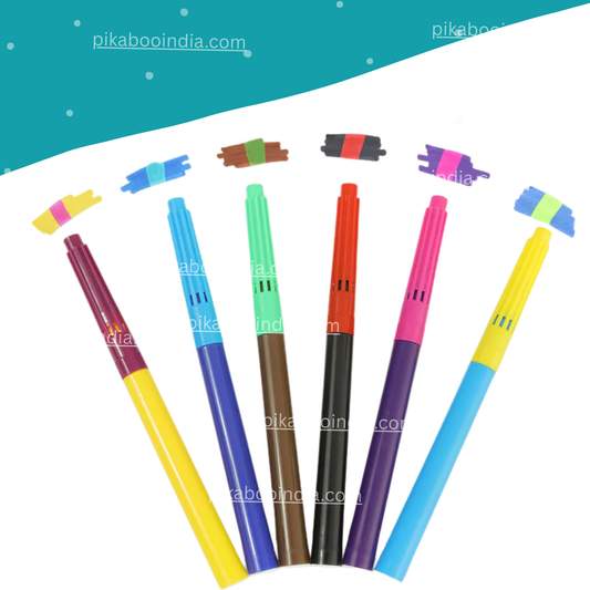 Stamper Scented Markers – Pack of 10 Fun Fragrance Stamp Pens for Kids