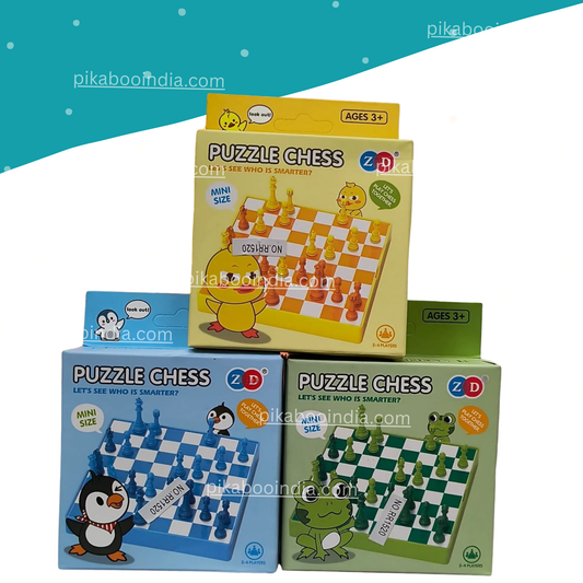 Mini Puzzle Chess Set – Kids’ Educational Game