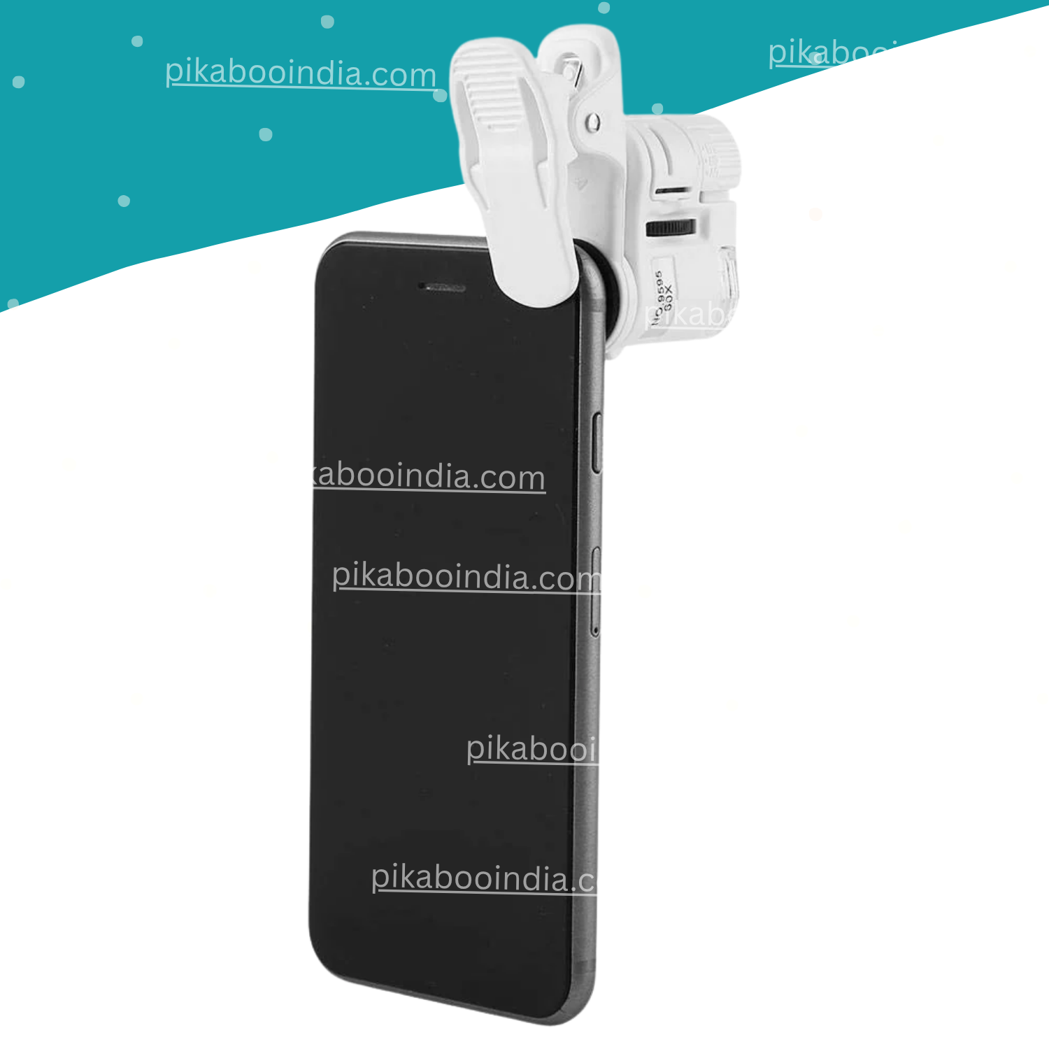 60X Clip-On Phone Microscope | LED & UV Light STEM Tool for Coins, Plants & Micro Observation