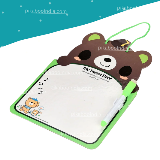 Sweet Bear Dry-Erase Drawing Board Ages 3–6 | Fun Reusable Learning Toy