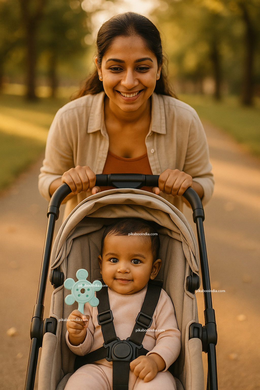Sun Silicone Teether Rattle Toy – Soft & Safe for Babies