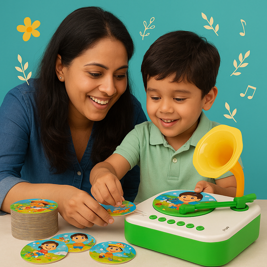 PiK A BOO Gramophone for Kids – Stories, Rhymes & Voice Recorder