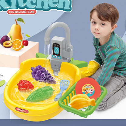 🍍 Pineapple Water Circulating Tap Kitchen Sink For Toddlers Kids Role Play Activity Toys 2 3 4 5 6 year old