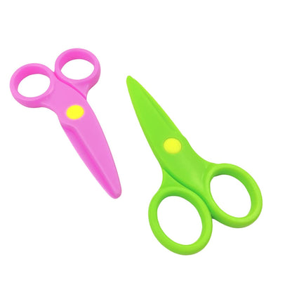 Kids Scissor Plastic Safety Scissor (Set of 2)
