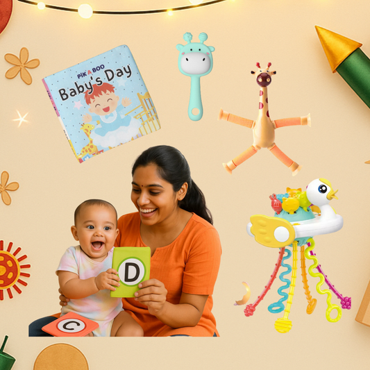 Play & Learn Hamper – Books, Rattles & Toys (0–2Y)