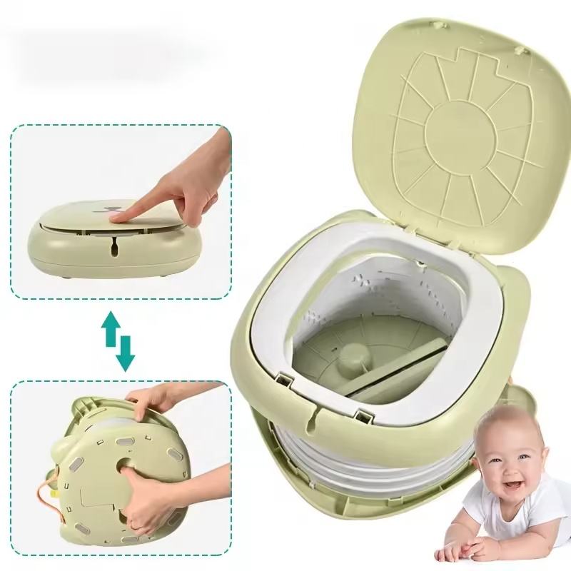 Portable Potty Training Seat - Foldable Travel Toilet for Toddlers with Bags