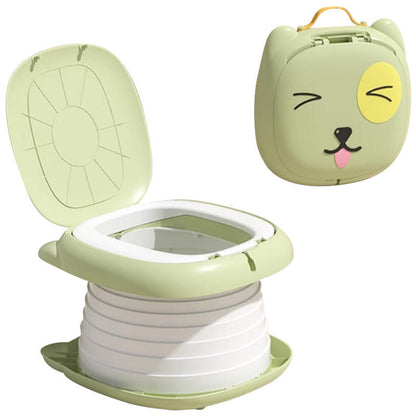 Portable Potty Training Seat - Foldable Travel Toilet for Toddlers with Bags