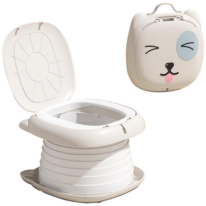 Portable Potty Training Seat - Foldable Travel Toilet for Toddlers with Bags