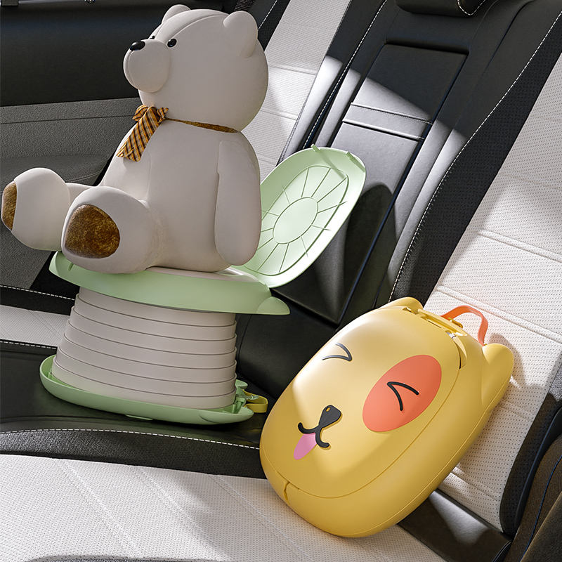 Portable Potty Training Seat - Foldable Travel Toilet for Toddlers with Bags
