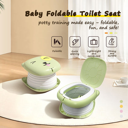 Portable Potty Training Seat - Foldable Travel Toilet for Toddlers with Bags