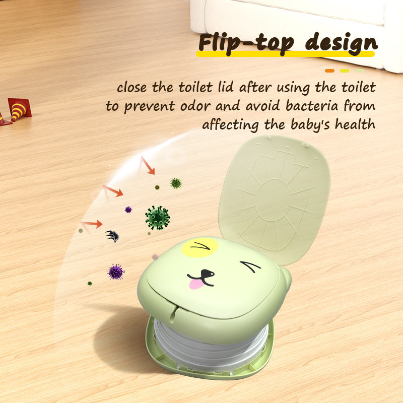 Portable Potty Training Seat - Foldable Travel Toilet for Toddlers with Bags