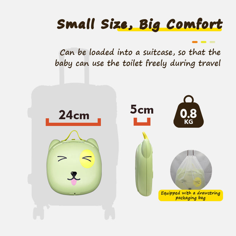 Portable Potty Training Seat - Foldable Travel Toilet for Toddlers with Bags