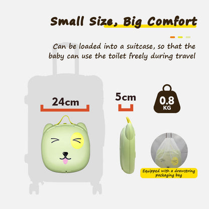 Portable Potty Training Seat - Foldable Travel Toilet for Toddlers with Bags