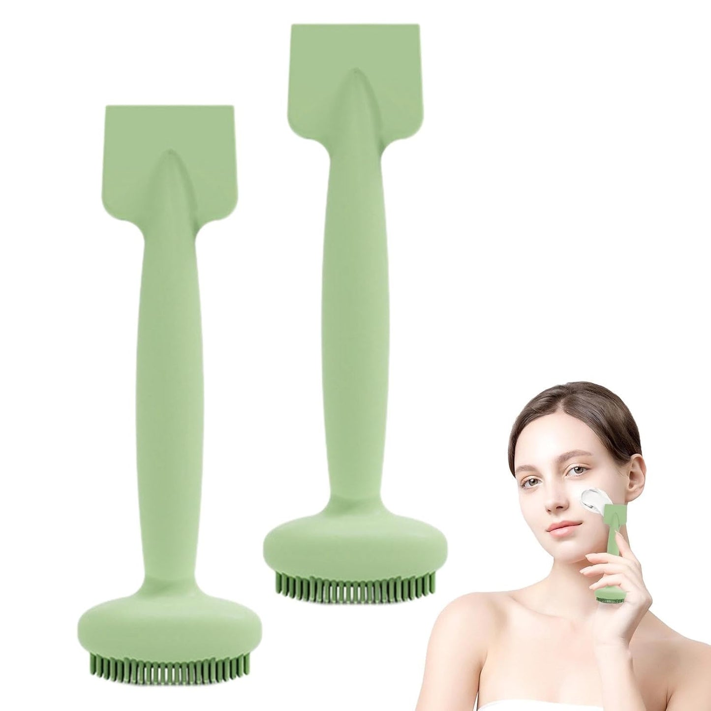 Premium Silicone Face Mask Brush – Dual-Head Applicator for Easy, Reusable Skincare