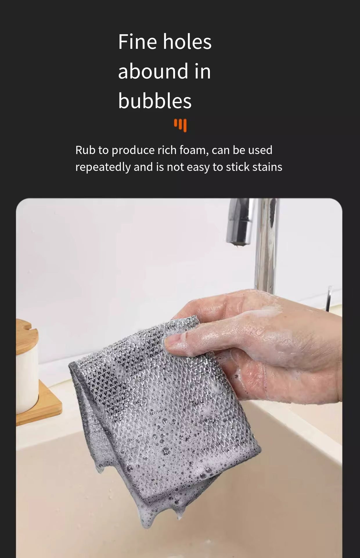 Wire Dishwashing Rags – Stainless Steel Scrubber Set of 2