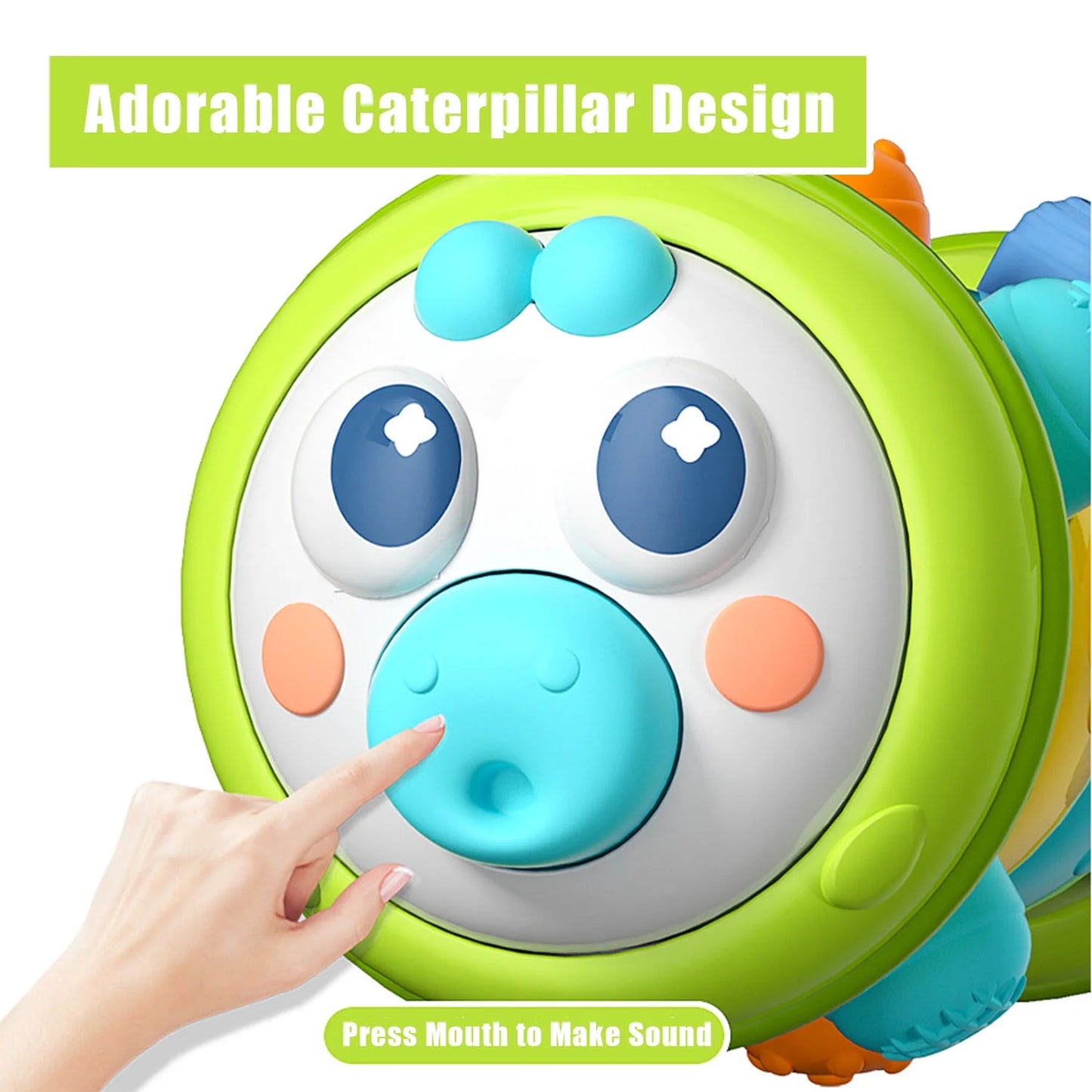 Roller Caterpillar Baby Educational Crawling Tummy Time Toy Infants Toddlers